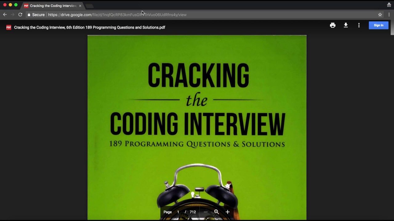cracking the coding interview latest edition pdf